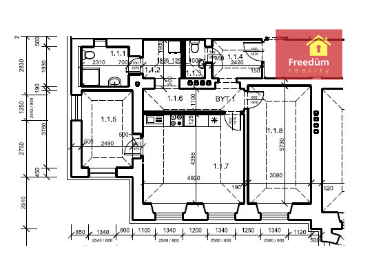Prodej bytu 3+kk, Teplice, Vrchlického, 68 m2
