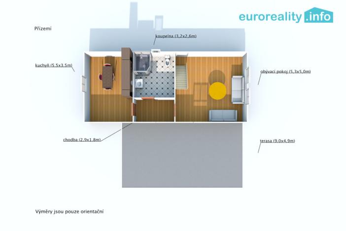 Prodej rodinného domu, Strašín, Lazny, 116 m2
