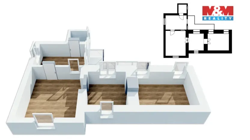 Prodej činžovního domu, Hořice, náměstí Jiřího z Poděbrad, 385 m2