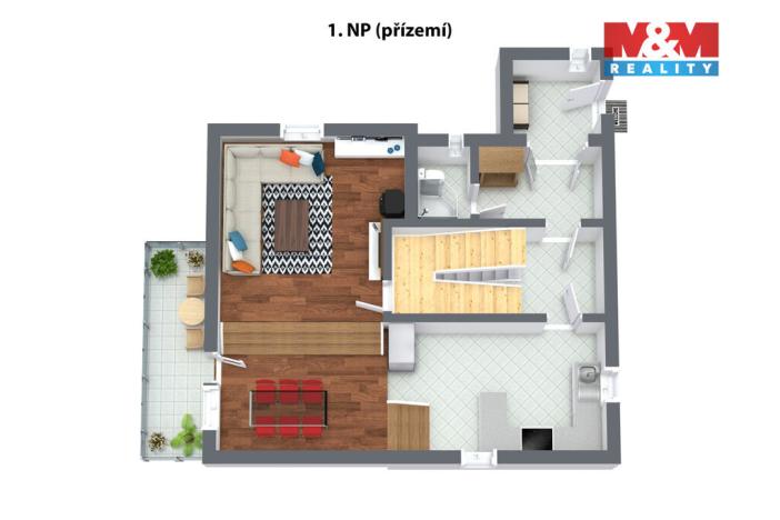 Prodej rodinného domu, Ostrov - Horní Žďár, 135 m2