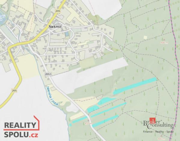 Prodej lesa, Nekmíř, 22136 m2