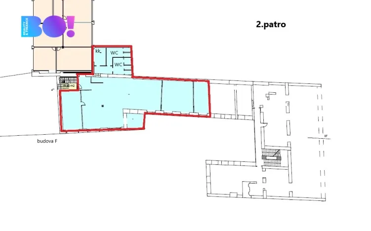 Pronájem kanceláře, Praha, Zubatého, 260 m2