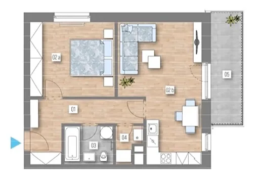 Prodej bytu 2+kk, Praha - Zličín, Strážovická, 58 m2