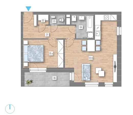 Prodej bytu 2+kk, Praha - Zličín, Strážovická, 60 m2