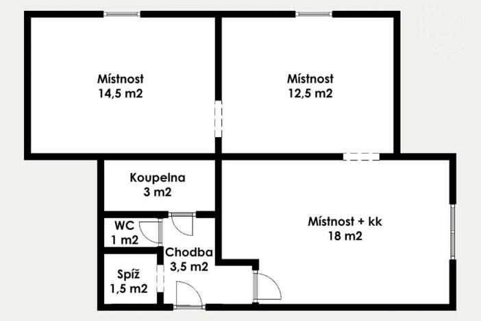 Prodej bytu 3+kk, Benešov nad Ploučnicí, Wolkerova, 54 m2