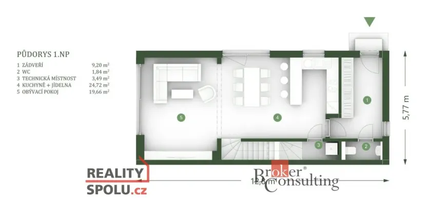 Prodej rodinného domu, Kladno, Pechlátova, 119 m2