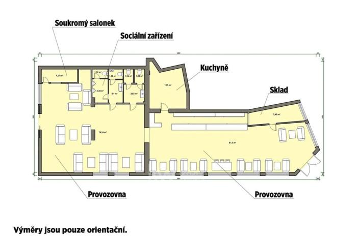 Pronájem restaurace, Aš, 198 m2