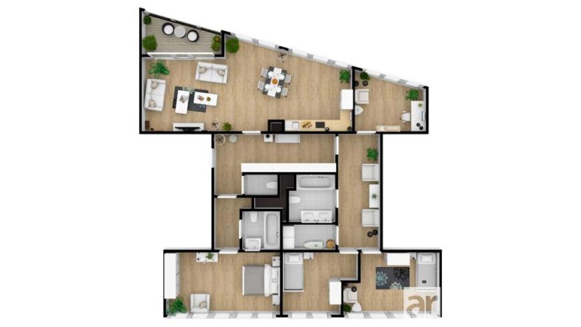 Pronájem bytu 5+kk, Praha - Karlín, Breitfeldova, 155 m2