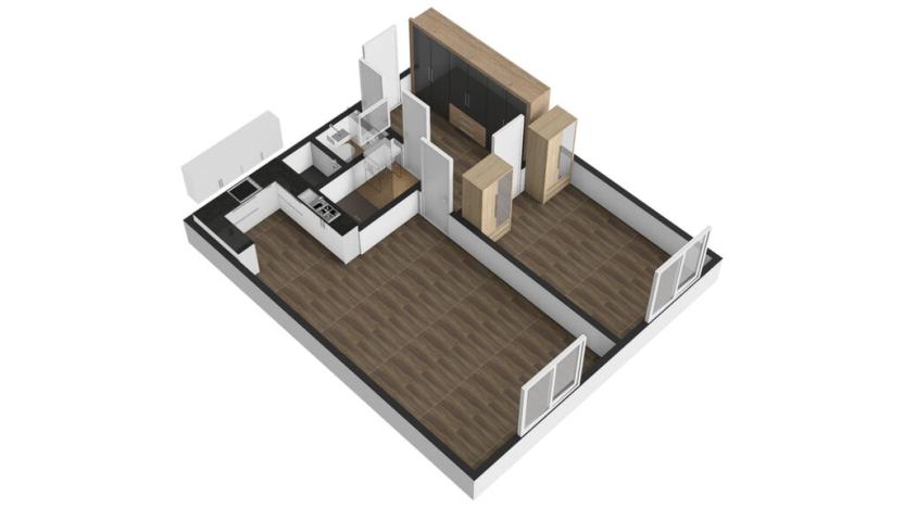 Pronájem bytu 2+kk, Praha - Kobylisy, Šimůnkova, 45 m2