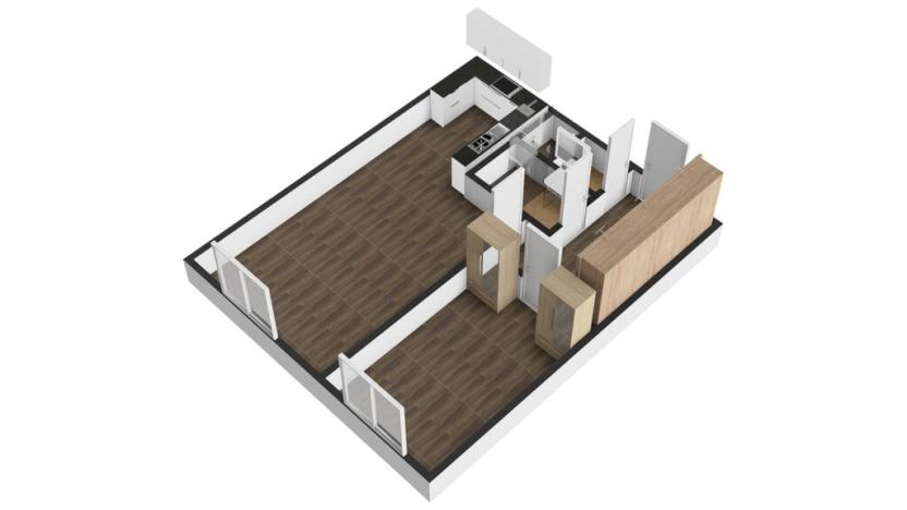 Pronájem bytu 2+kk, Praha - Kobylisy, Šimůnkova, 45 m2
