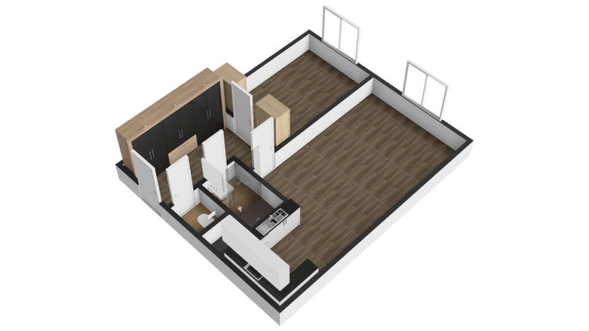 Pronájem bytu 2+kk, Praha - Kobylisy, Šimůnkova, 45 m2