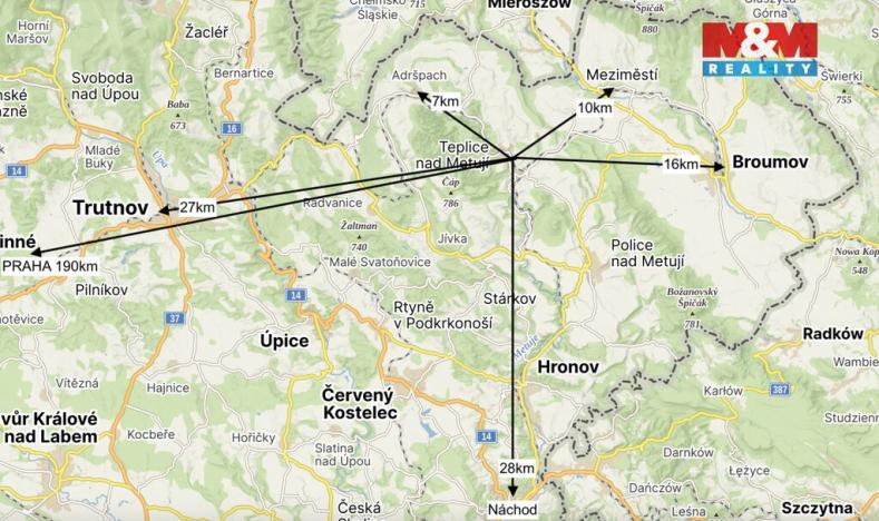 Prodej rodinného domu, Teplice nad Metují - Dolní Teplice, Palackého, 99 m2