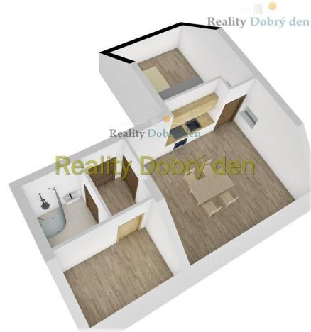 Pronájem bytu 2+kk, Litultovice, 57 m2