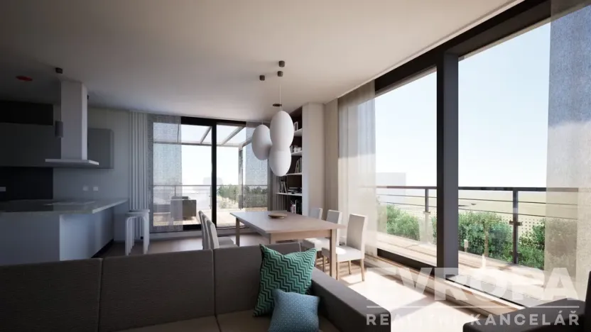 Prodej bytu 2+kk, Praha - Ruzyně, Pilotů, 54 m2