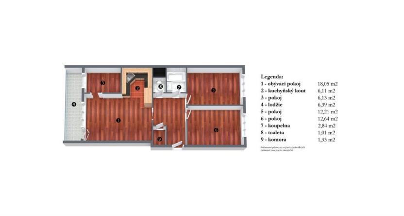 Prodej bytu 3+kk, Praha - Černý Most, Doležalova, 76 m2