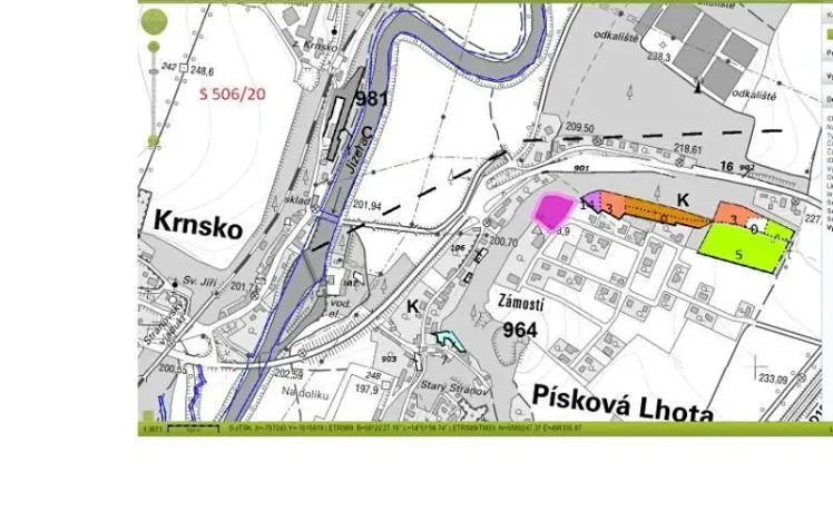 Prodej lesa, Písková Lhota, 3439 m2