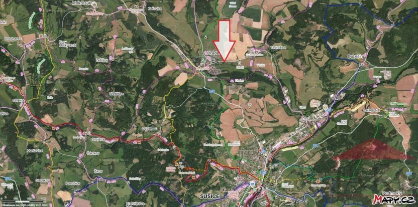 Pronájem zahrady, Hrádek, 2267 m2