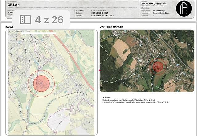 Prodej pozemku, Dlouhý Most, 1108 m2