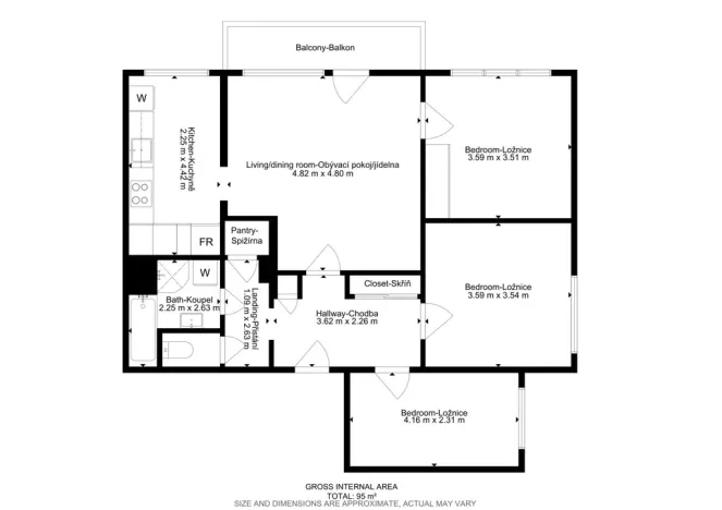 Prodej bytu 4+1, Brno, Josefy Faimonové, 80 m2