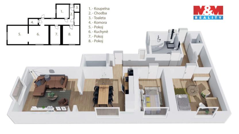 Prodej rodinného domu, Šubířov - Chobyně, 90 m2