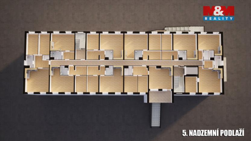 Prodej činžovního domu, Milovice, Topolová, 4261 m2