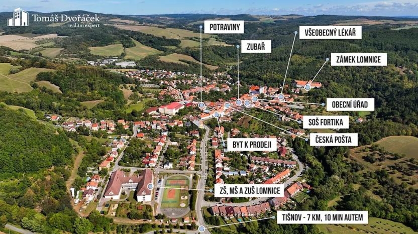 Prodej bytu 2+1, Lomnice, Tišnovská, 43 m2