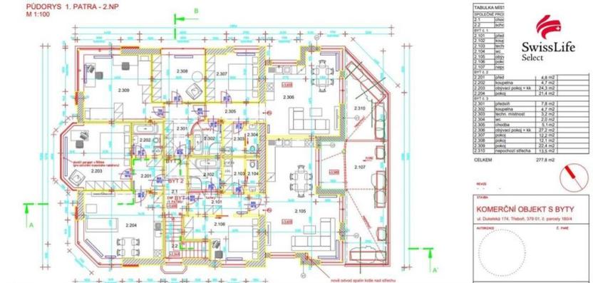 Prodej činžovního domu, Třeboň, Dukelská, 320 m2