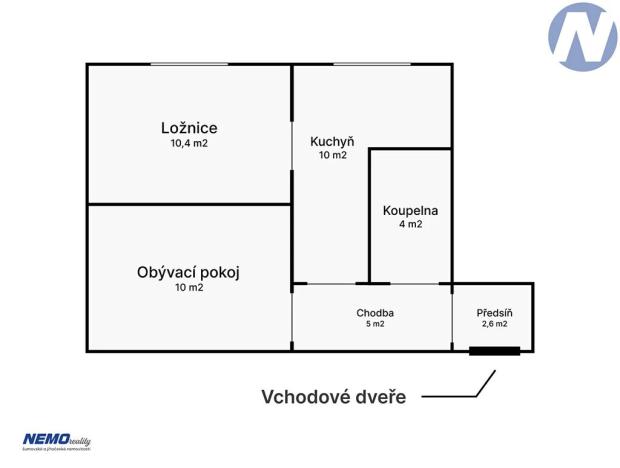 Prodej bytu 2+1, Strakonice, Povážská, 42 m2