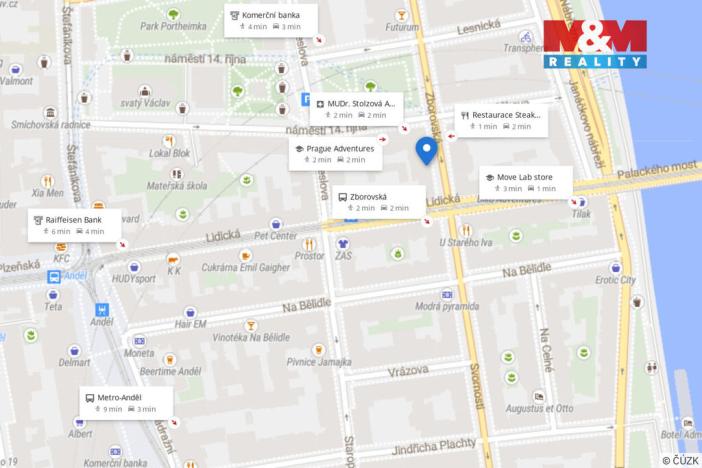 Pronájem obchodního prostoru, Praha - Smíchov, Zborovská, 180 m2