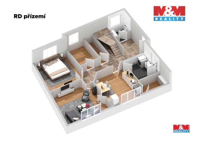 Prodej rodinného domu, Semily - Podmoklice, Pekárenská, 90 m2