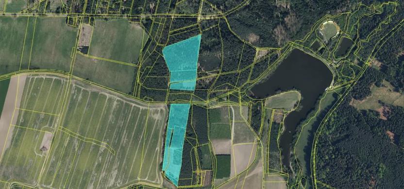 Prodej pozemku, Veliny, 50855 m2