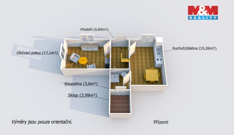 Prodej chalupy, Štichovice - Křečov, 102 m2