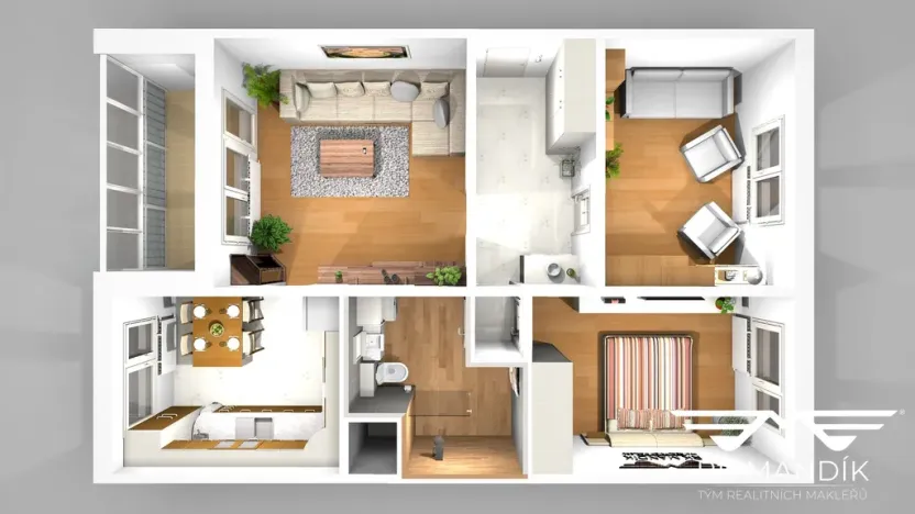 Prodej bytu 3+1, Česká Lípa, Východní, 66 m2