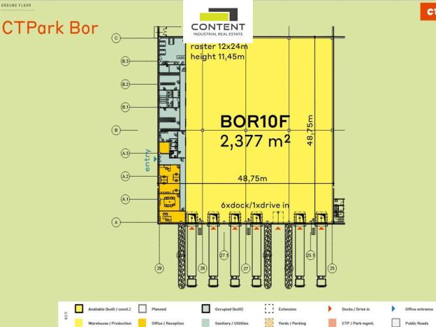Pronájem skladu, Bor - Nová Hospoda, 2377 m2