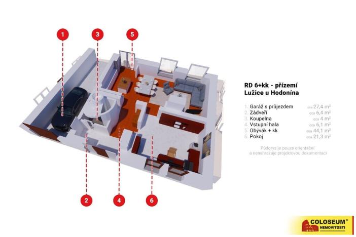 Prodej rodinného domu, Lužice, Velkomoravská, 260 m2