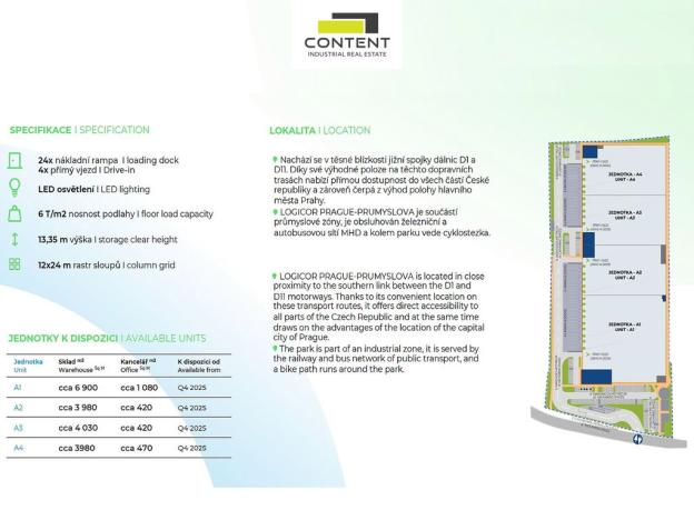 Pronájem výrobních prostor, Praha, K pérovně, 3980 m2