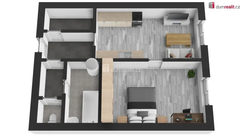 Pronájem bytu 1+1, Terezín, Komenského, 59 m2