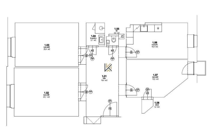 Pronájem kanceláře, Praha - Smíchov, Janáčkovo nábřeží, 100 m2
