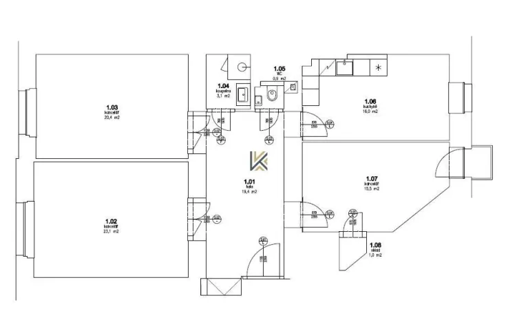 Pronájem kanceláře, Praha - Smíchov, Janáčkovo nábřeží, 100 m2