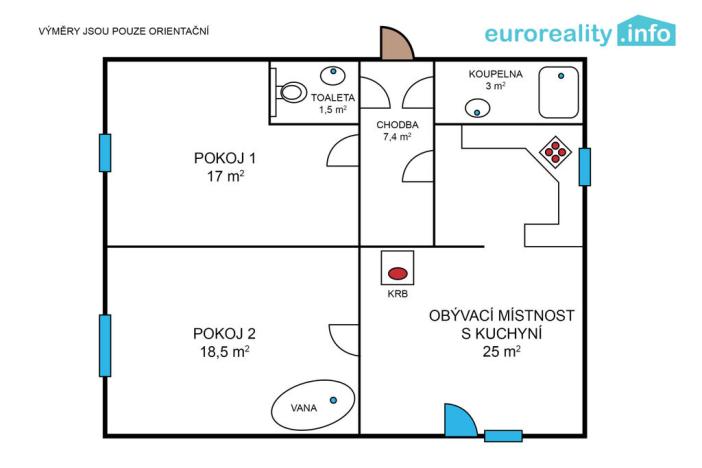 Prodej bytu 3+kk, Stříbro, Plzeňská, 75 m2