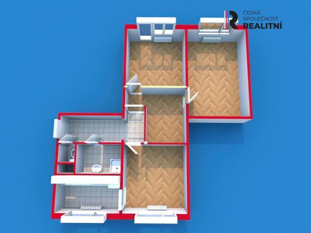 Prodej bytu 3+1, Jihlava, U Hřbitova, 71 m2