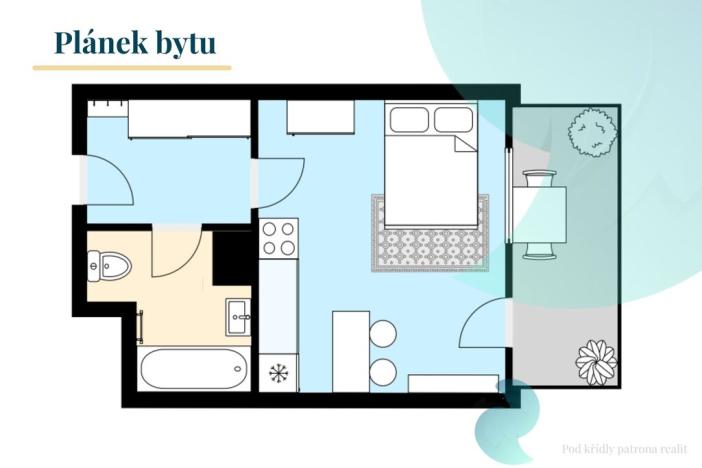 Prodej bytu 1+kk, Praha, Bojínková, 32 m2