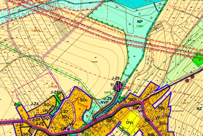Prodej pozemku pro bydlení, Ježovy, 214865 m2