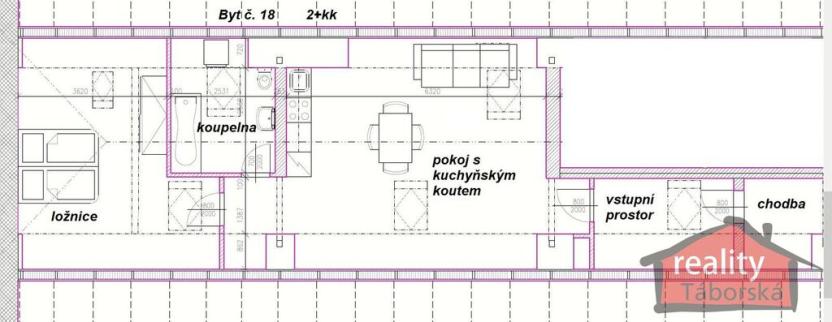 Prodej bytu 2+kk, Nupaky, Nupacká, 60 m2