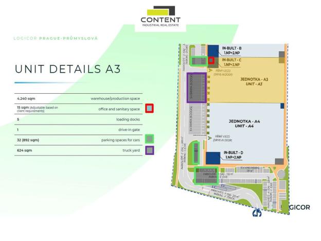 Pronájem výrobních prostor, Praha - Hostivař, K pérovně, 4240 m2