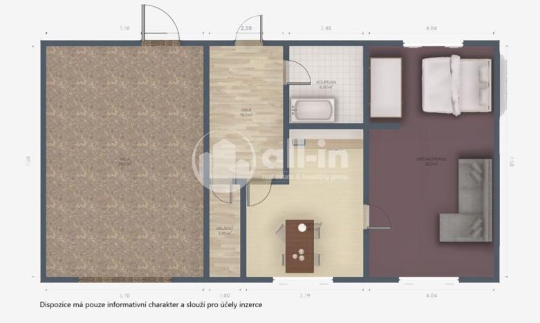 Prodej rodinného domu, Kojátky, 70 m2
