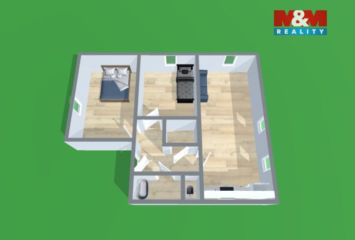 Prodej bytu 3+1, Bečváry, 71 m2