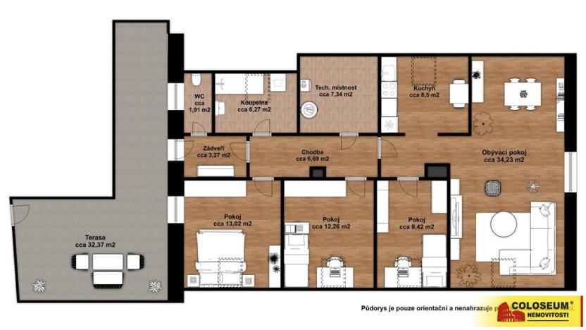 Prodej bytu 4+1, Moravský Krumlov, 101 m2