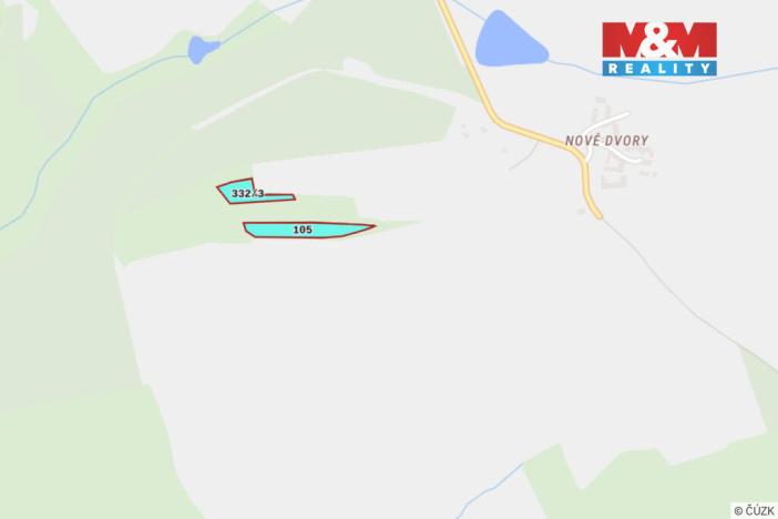 Prodej lesa, Močerady - Nové Dvory, 6098 m2