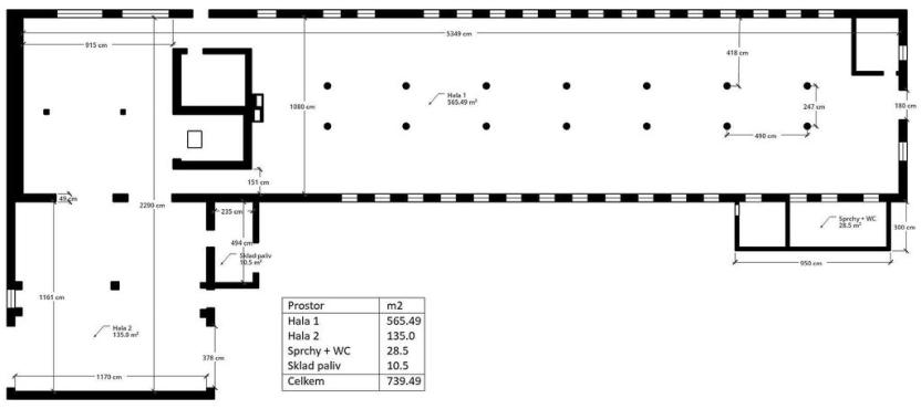 Pronájem skladu, Zámrsk - Nová Ves, 700 m2